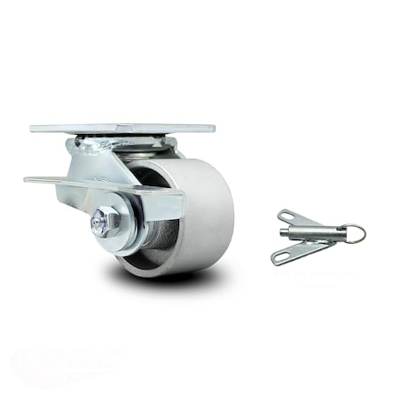 3.25 Inch Semi Steel Caster With Ball Bearing And Brake/Swivel Lock SCC